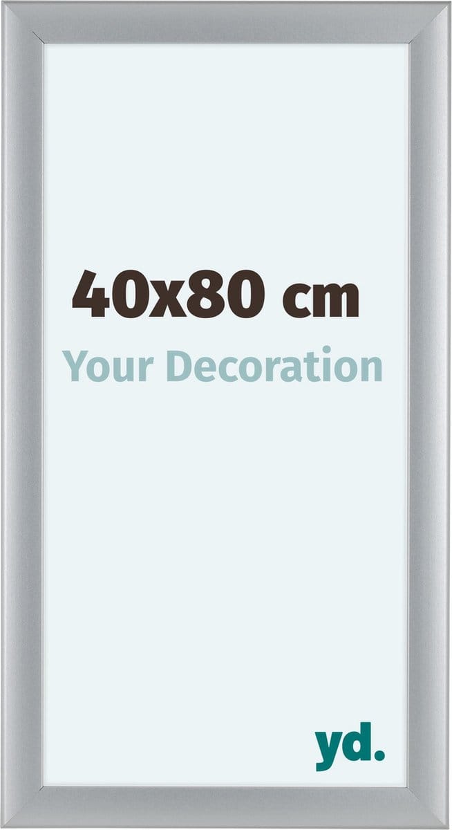 Your Decoration - Fotolijst 40x80 cm - MDF - Zilver Mat - Como