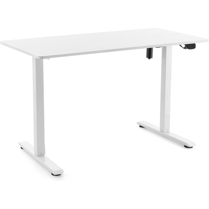 Bureau Worktime 120 x 60 elektrisch in hoogte verstelbaar wit hjh OFFICE