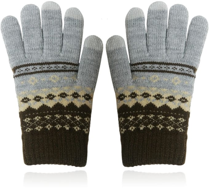 LGT JWLS Winterse Dameshandschoenen - Grijs Bruin