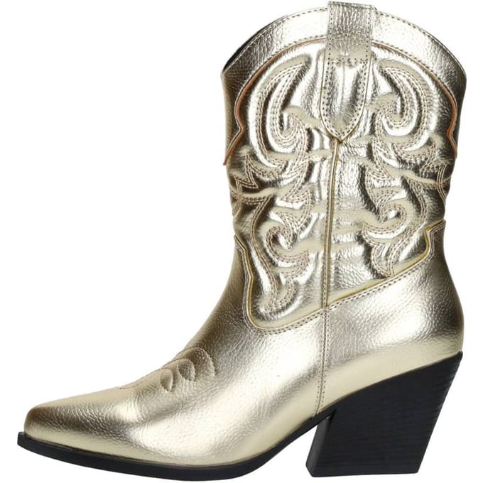 SUB55 Western boots Enkellaarsjes Hak - goudkleur - Maat 36
