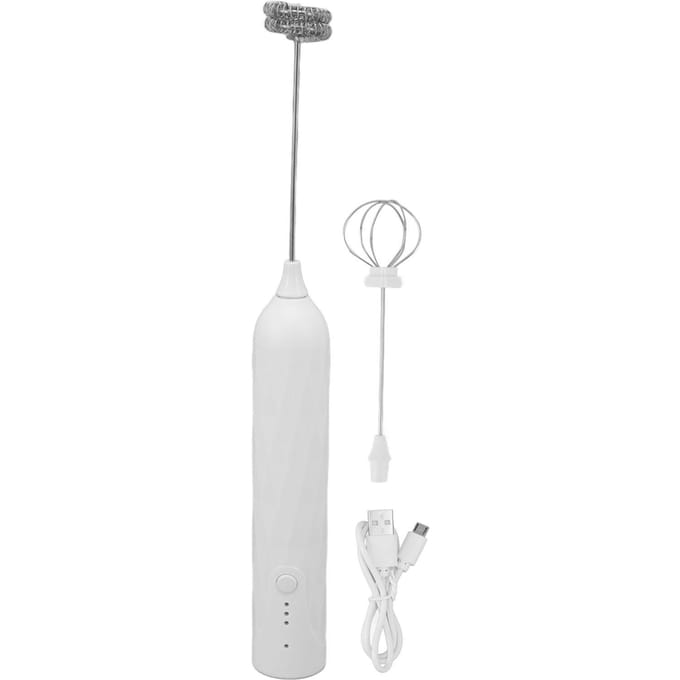 Kleine Huishoudelijke Eierklopper Mini Multifunctionele Blender Handheld Elektrische Klopper Schuimmaker Garde L wit