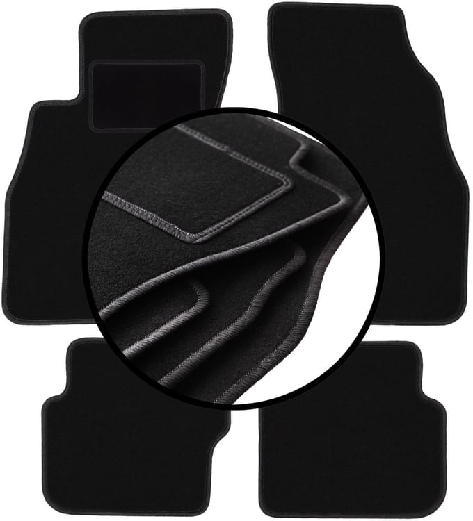 Complete set veloursmatten voor: Fiat Punto EVO hatchback (2998-2012)