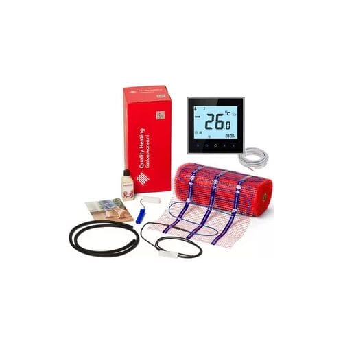 Quality Heating 150 Watt mat set inclusief Soft Touch 7-Daags Programmeerbare thermostaat