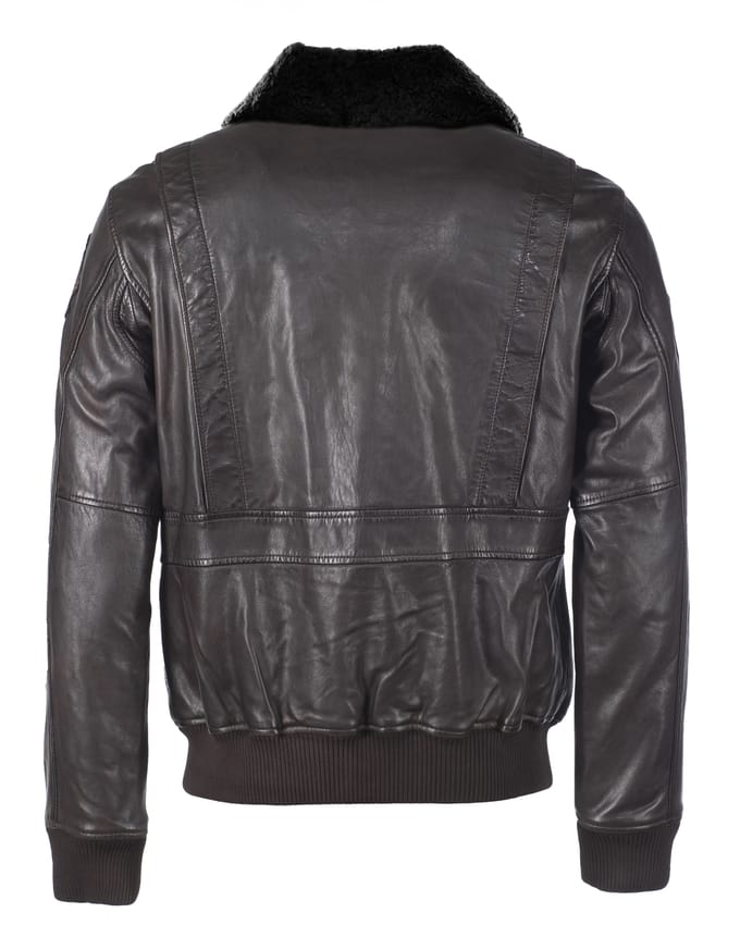 Top Gun leren jas TGJ1001