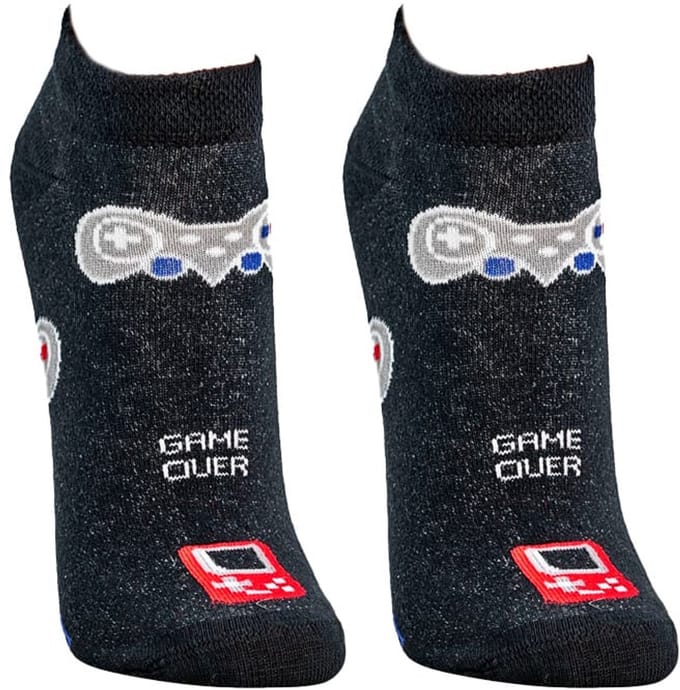 Grappige sokken | Sneakersokken | Thema: Gaming | Maat: 36-41 / 42-47 | 2 Paar