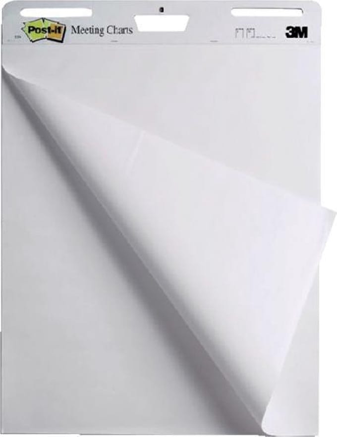 Meeting chart 3m post-it 559 635x762mm blanco