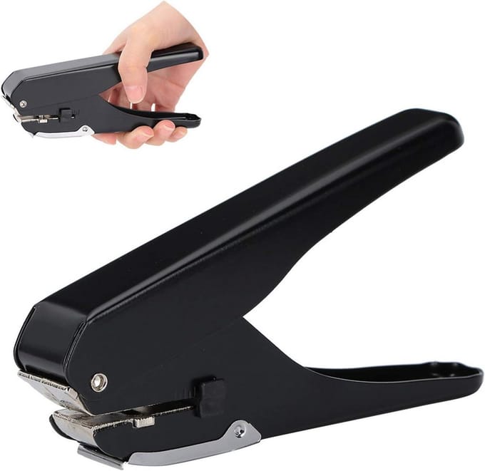 Enkele Perforator - Papierpons Metaal - Documenten Organiseren - Ergonomisch Ontwerp - 10 Vellen Capaciteit - Zwart