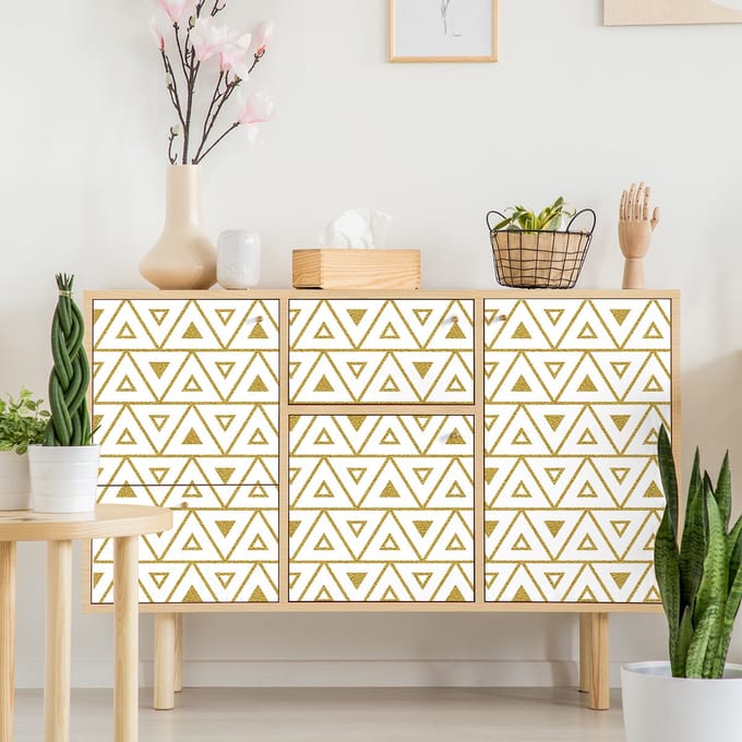 Scandinavische meubelsticker marineblauw 60 x 90 cm
