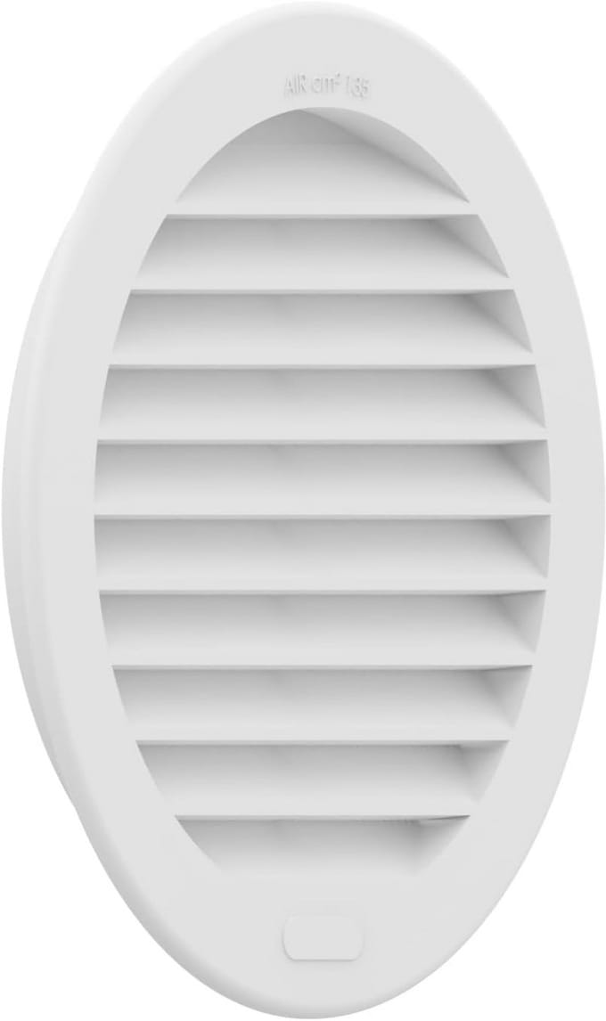 Rond Ventilatorrooster Inbouw Ø155mm met Geïntegreerd Muggennet