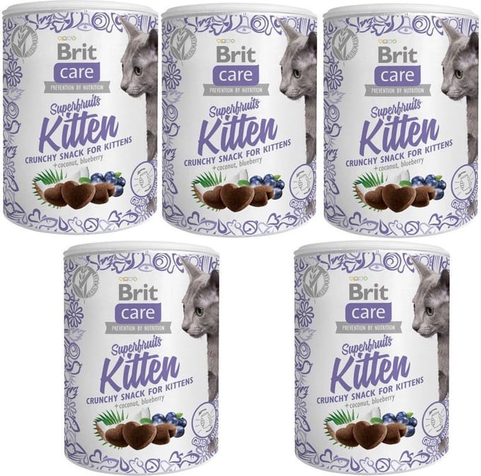 Brit Care Cat Snack Superfruits Kitten 5x100 gram