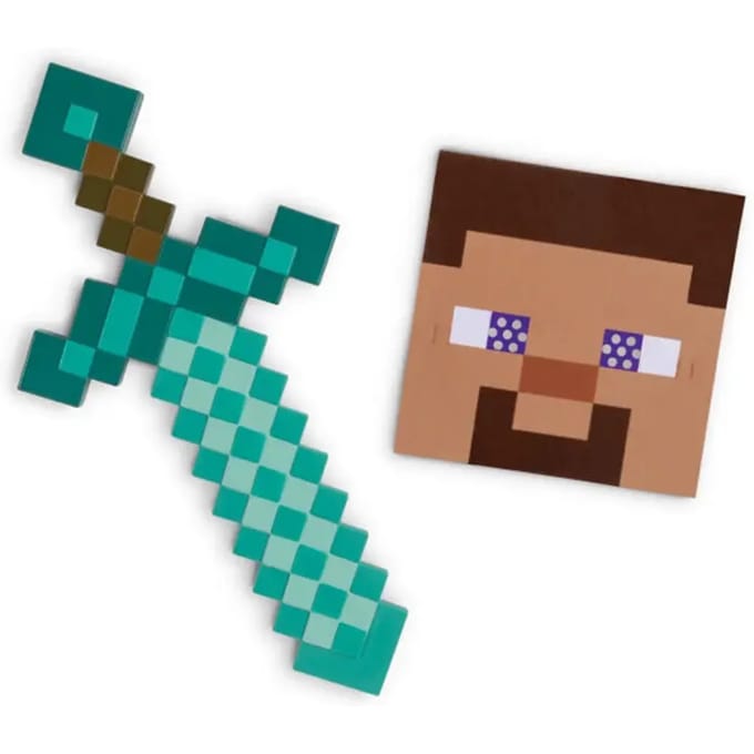 MINECRAFT (MOJANG), Minecraft Sword & Mask Set, One Size Child