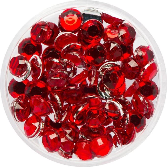 Eulenspiegel - Schmink - Face Jewels - Glitter Steentjes - Carnaval - kleur Rubin