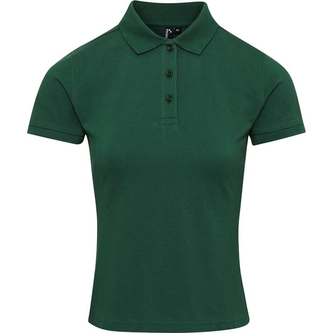 Premier Dames/dames Coolchecker Plus Piqu Polo met CoolPlus (Fles)