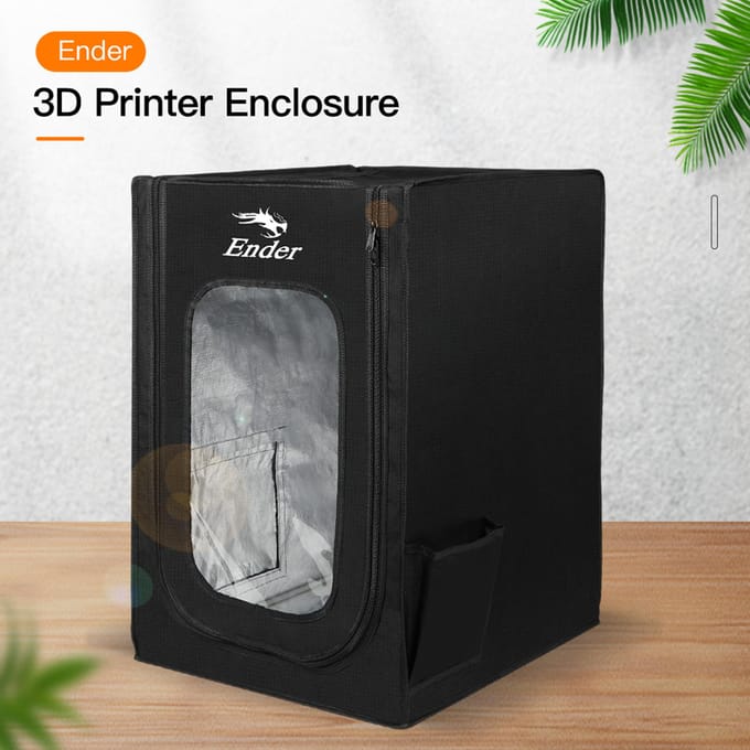 Originele Creality 3D-printerbehuizing Brandwerende waterdichte printerhoezen voor constante temperatuur zwart