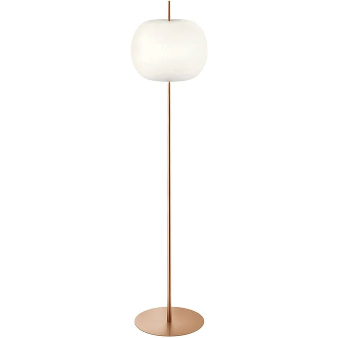 kdln vloerlamp Kushi XL, koperkleurig, hoogte 183 cm