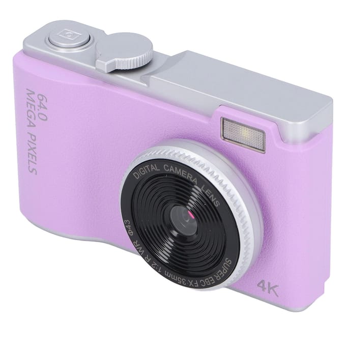 Digitale Camera 48MP 1080P 2.4 Inch Scherm 16x Zoom Schokpreventie Draagbaar Compact Selfie Camera paars