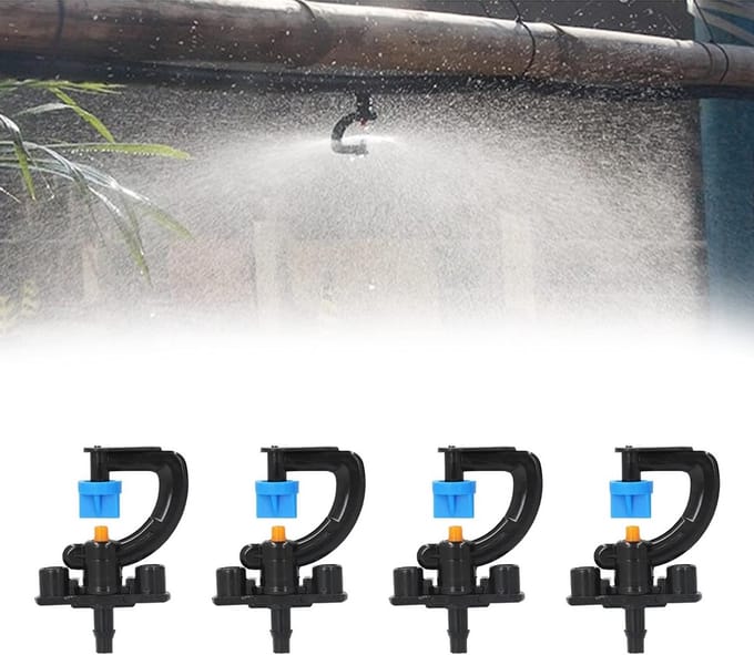 20 Set Micro Nozzles voor Efficiënte Irrigatie - Rotating G-type Spray Head voor Tuin en Gewasbesproeiing