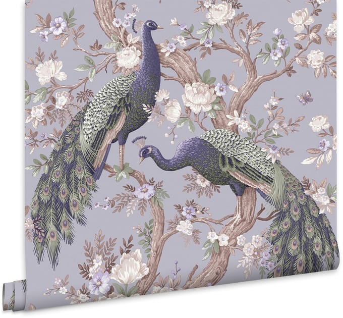 Laura Ashley Belvedere Behang - Dieren - 10mx52cm - Grijs