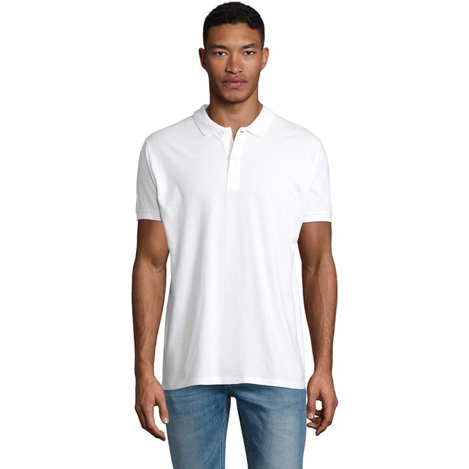 SOLS Heren Planet Poloshirt (Wit)