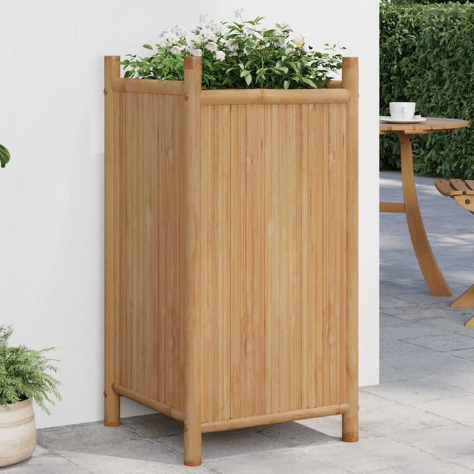 vidaXL - Plantenbak - 40x40x80 - cm - bamboe