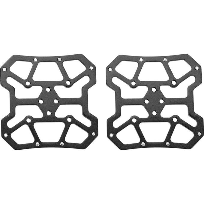 1 Paar Aluminiumlegering Fiets Fiets Klikpedaal Platform Adapters voor SPD(Zwart) zwart