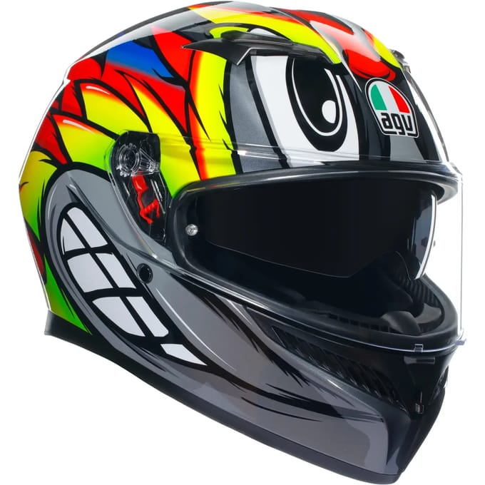 Agv K3 E2206 Mplk Birdy 2.0 Grijs Geel Rood 012 Integraalhelm - Helm
