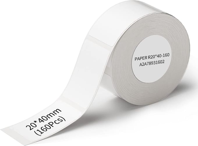 Niimbot - D101 Labels/Etiketten - Wit - 20*40mm - 1 Rol