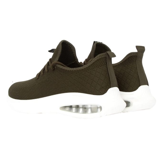 Crosshatch Heren Trevel Trainers (Olijf)