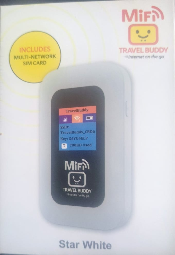 Travel Buddy Mifi Router White 3GB EU