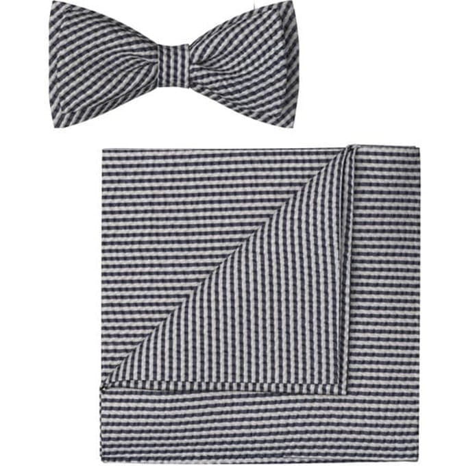 OLYMP Vlinderdas / pochet set, Marineblauw