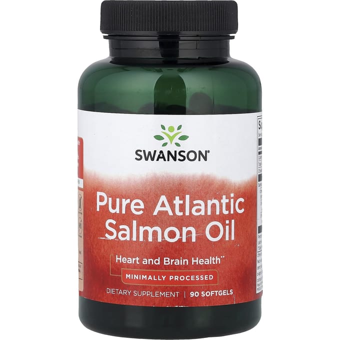Swanson, Pure Atlantische Zalmolie, 90 Softgels