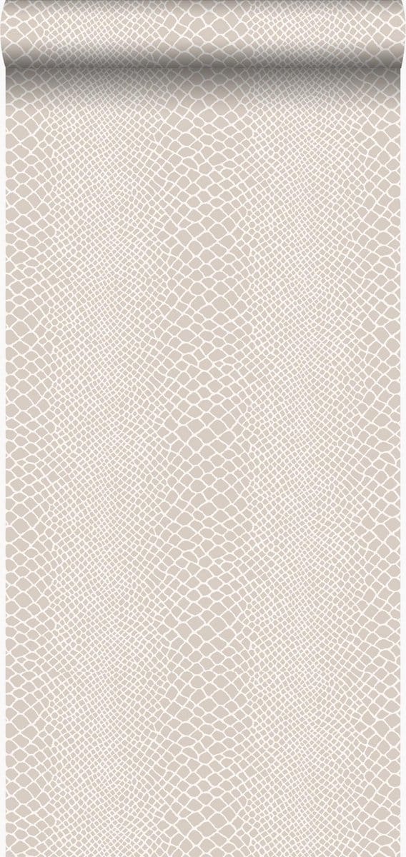 Origin Wallcoverings behang slangenprint beige - 53 cm x 10.05 m - 347339