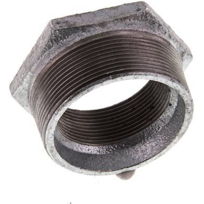 R 2 1/2'' x Rp 2'' M/F Verzinkt Gietijzeren Verloopring 25 Bar