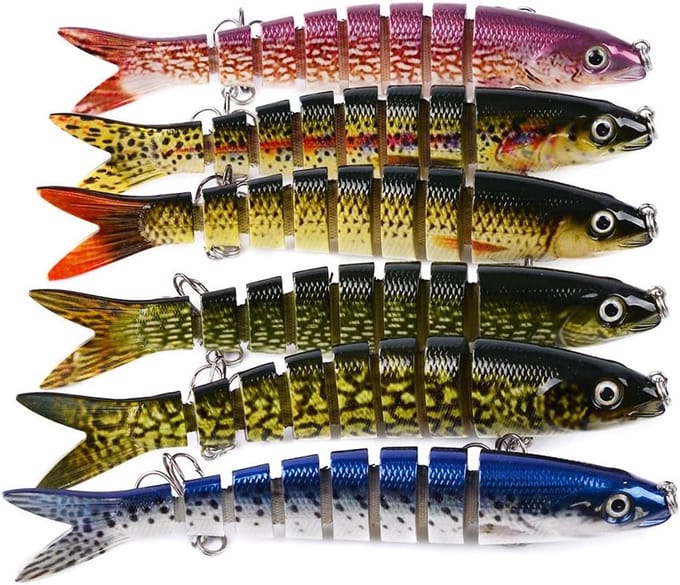 Kunstaas Visaas 11.5cm - Gesegmenteerde Swimbaits - Levens Echt Hard Aas - Ideaal voor het Vissen - SnelShoppen
