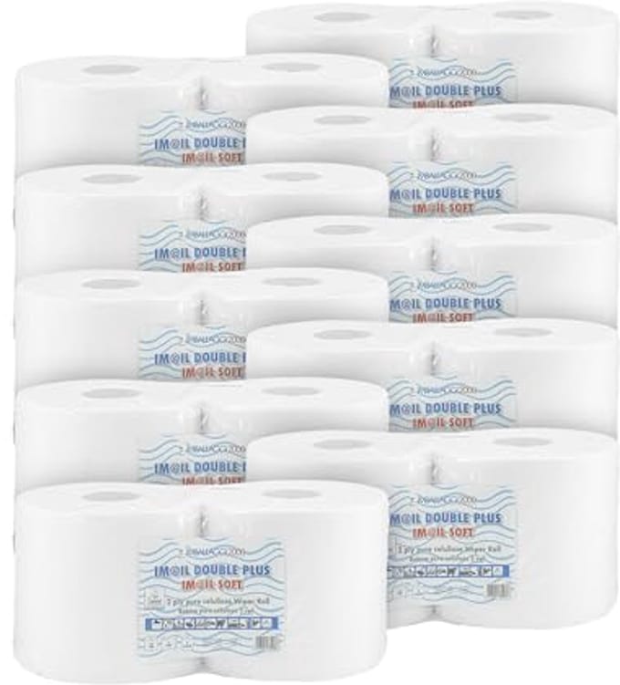 Papierrollen voor Voedselcontact - 800 Punten, 2-Laags, 100% Pure Cellulose