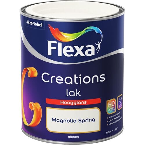 Flexa - Creations - Lak Hoogglans - Magnolia Spring - 750 ml