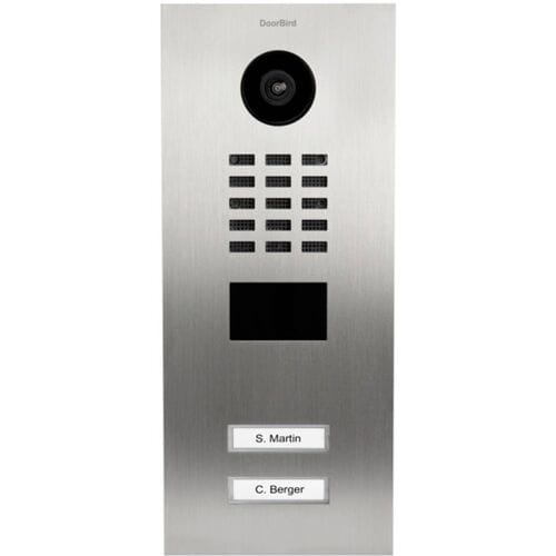 DoorBird D2102V Buitenunit voor Video-deurintercom via WiFi LAN RVS V2A (geborsteld)