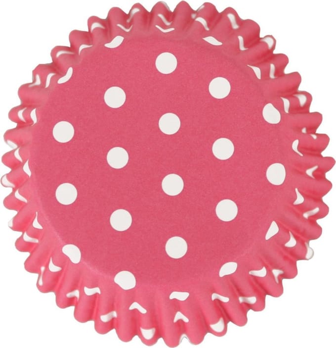 PME - Cupcakevormpjes - Polka Dot Roze - pk/30