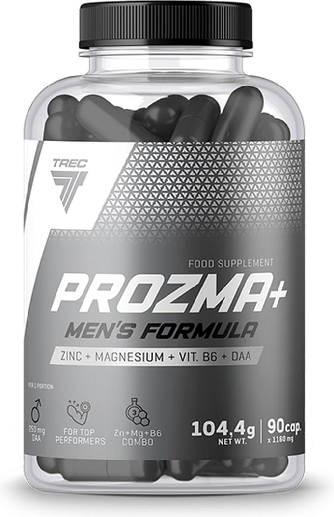 Trec Nutrition - PRO ZMA - testosterone booster - Zinc - Magnesium - B6 - DAA - 90 capsules