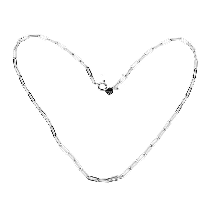Ketting met Schakels Verstelbare Lengte Unisex Modieuze Damesketting voor Dagelijks Feest Werk white