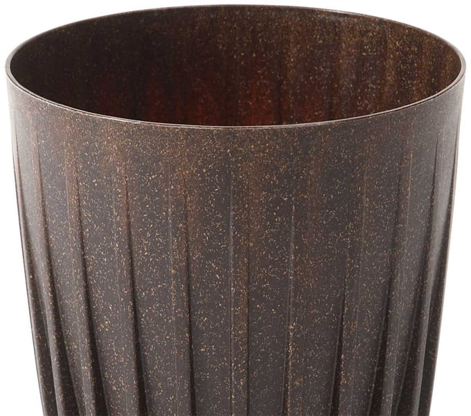 HowHomely Stripped Eco Coffee - Bloempot - UV-bestendig - Inclusief Inzet
