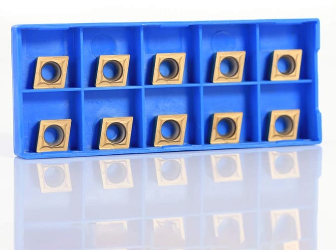 Diamantvormige CNC Snij-inserts - 10 Stuks Indexeerbare Draaibank Frezen met Opbergdoos