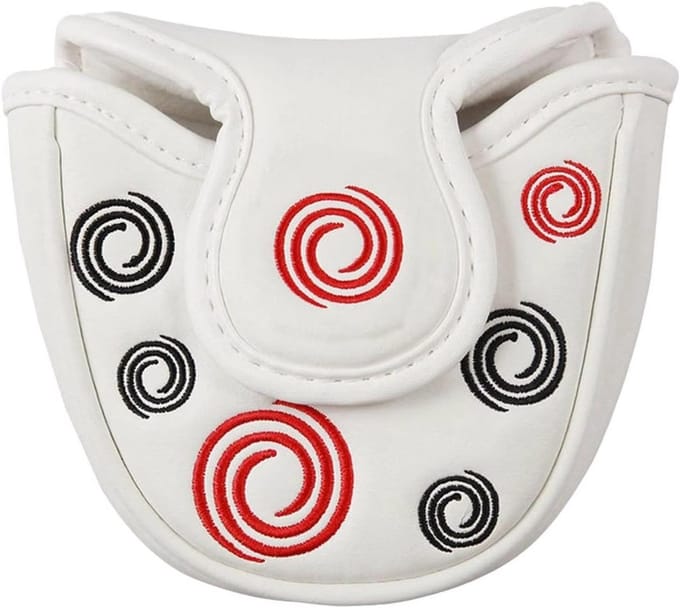 Premium Golf Putter Hoofdbeschermer Mallet Stijl met Magneetsluiting | Zwart PU Leer