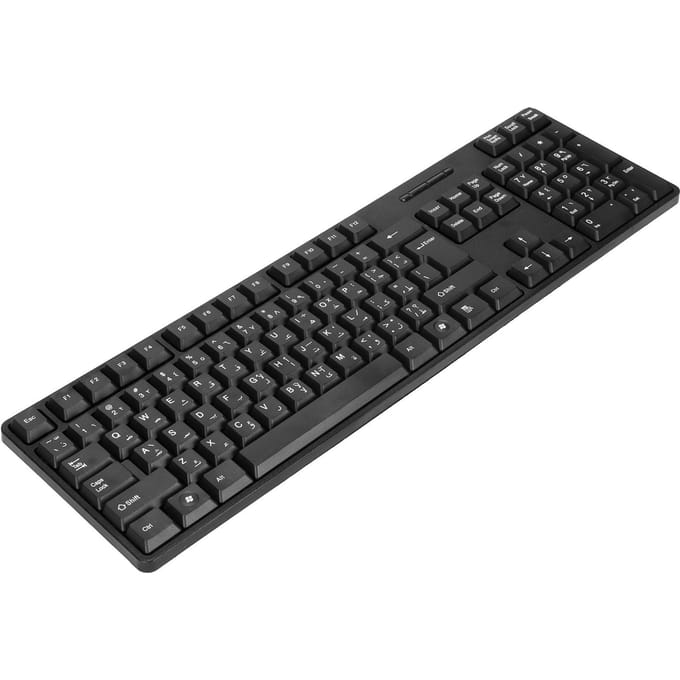 Computertoetsenborden Ergonomisch Ontwerp Duurzaam USB Bedraad Arabisch Engels Mechanisch Toetsenbord voor PC