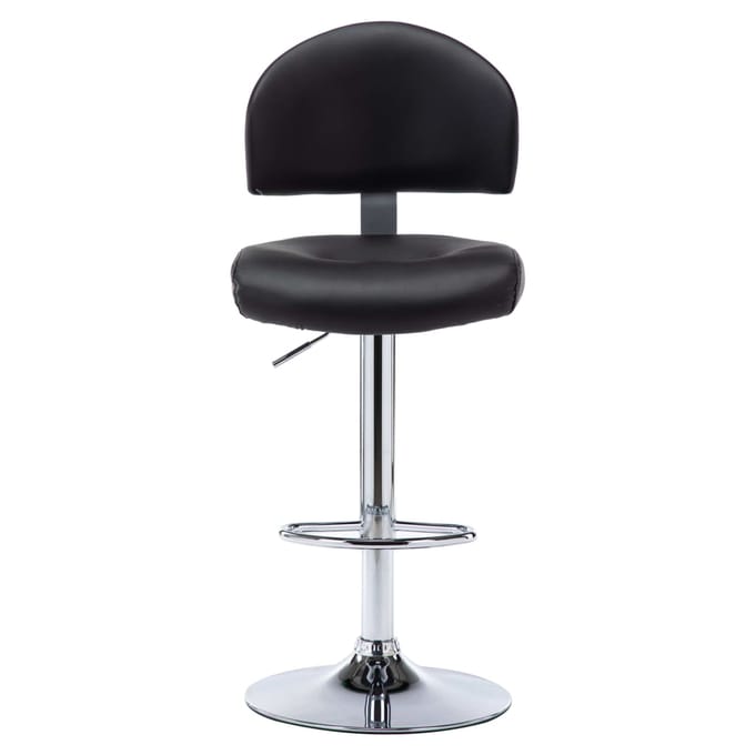vidaXL - Barstoelen - 2 - st - kunstleer - zwart