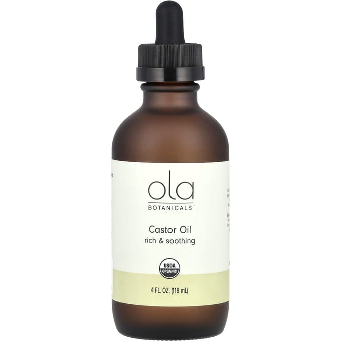 Dr. Mercola, Ola Botanicals, Castor Oil, 4 fl oz (118 ml) brown