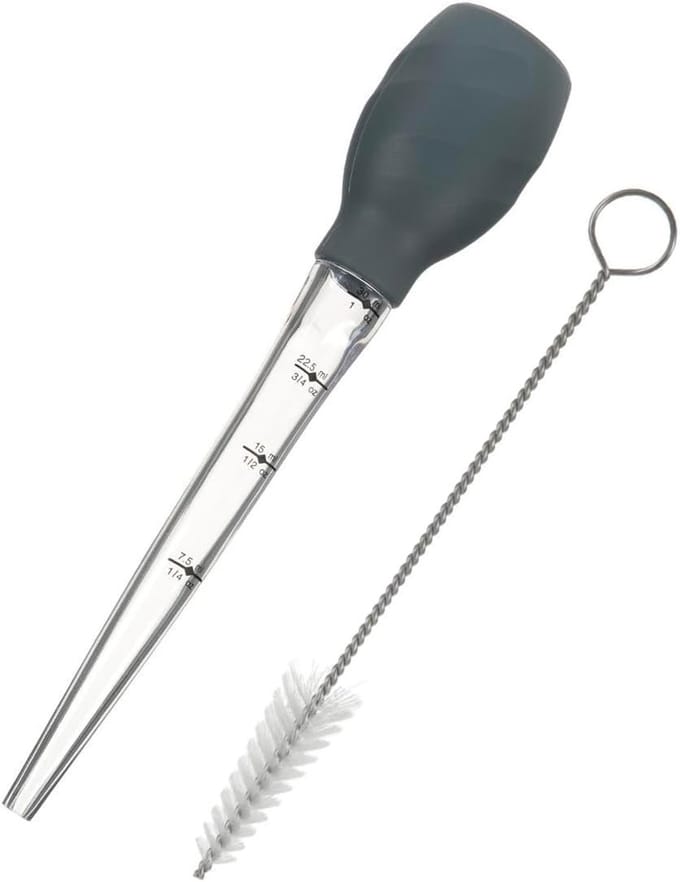 Injectiespuit voor Vlees en Sauzen met Flesborstel