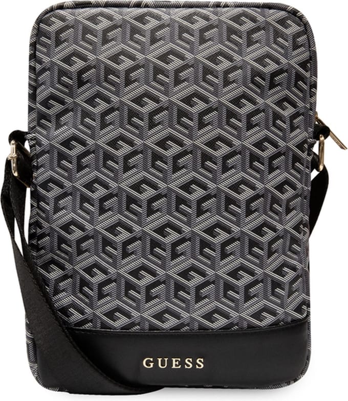 GUESS Bag GUTB10HGCFSEK 10" black/black GCube Stripe Tablet Bag