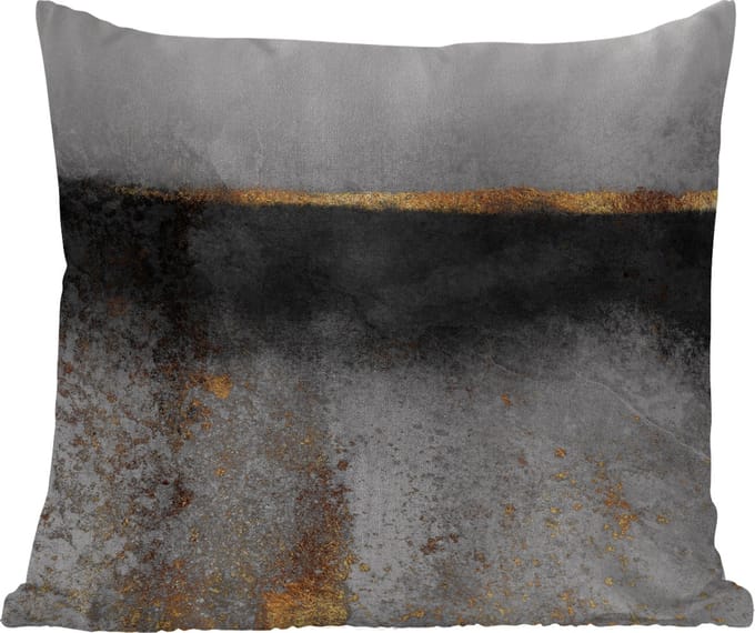 Sierkussen Buiten - Goud - Abstract - Luxe - 60x60 cm - Weerbestendig