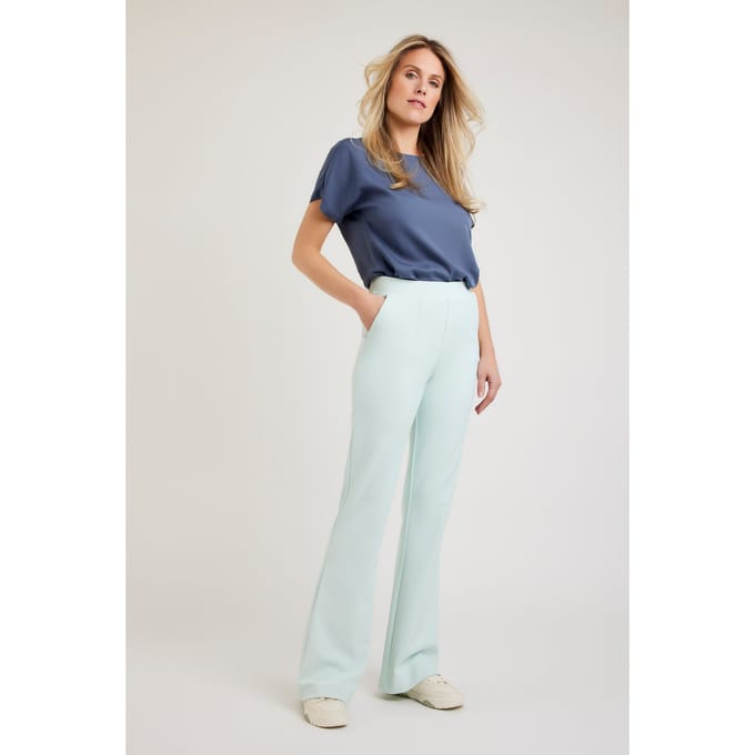 Corel - Dames Broek Boa Flare Pants - Blauw - Maat 36